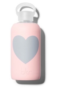 bkr 'Heart' Glass Water Bottle 